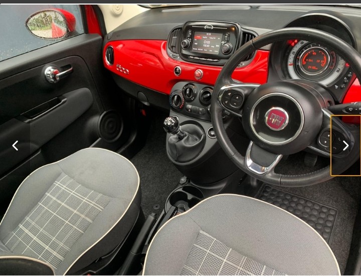 FIAT 500 1.2 LOUNGE 69BHP 3DR.2018